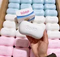 Weißes, langsam zurückfederndes PU-Simulationsseifen-Squishy-Spielzeug zum Stressabbau - Seifenform (Verpackt) / Weiß