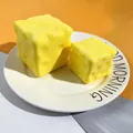 Creative yellow cheese-shaped slow rebound squishy toy for effective stress relief - 5x5 Cheese Block / Yellow