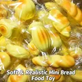 Detailed macro view of simulation bread squishy toys with realistic texture - Mini Bread Mixed