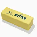 Realistic yellow butter shaped slow rebound squishy toy for effective stress relief - Butter Stick (Printed) / 14cm