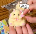 Jouet anti-stress mignon en forme de hamster jaune à rebond lent pour se détendre - Hamster Jaune