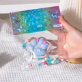 Blue cat paw squishy toy in colorful packaging for stress relief - Transparent Blue Cat Paw (With Stars Glitter)