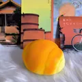 Close-up detail of jumbo squishy bread toy showing soft slow-rise foam texture - Extra Large Piglet Bun