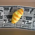 Realistic croissant-shaped PU slow-rebound squishy toy with bread texture - Cream Bread Style