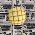 Simulated melon pan squishy toy with slow rebound feature for stress relief fun - Pineapple Bun Style