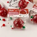 Sparkly festive red Christmas squishy ball with maltose glitter and snowflake sequins - Christmas Sweetheart Style / 5cm Header Bag / Red