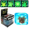 Christmas glow-in-the-dark squishy ice cube stress relief toys in gift box - Christmas Reindeer / Box Packaging