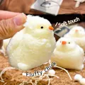 Juguete antiestrés de pollito blanco suave y esponjoso para apretar - Pollito amarillo / 40.00g