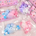 Kawaii gradient color cat paw squishy toys with glitter decorations for stress relief - Gradient Cat Paw