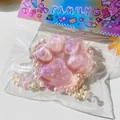 Kawaii pink glitter cat paw squishy toy stress reliever in decorative packaging - Pink Crystal Cat Paw / Pink