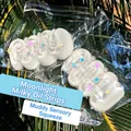 Slow rebound squishy toy in white cream bar shape with star decorations for stress relief - White Moonlight Cream Stick