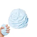 Hand squeezing a soft blue cream-shaped squishy toy for stress relief and relaxation - Blueberry Cream (Bagged) / Light Blue