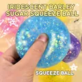 Blue glitter maltose squeeze ball toy for effective stress relief and sensory fun - 6cm / Blue