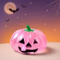 Pink glitter pumpkin Jack-o'-lantern squeeze toy for Halloween holiday stress relief - Pumpkin Squishy / Rose Pink