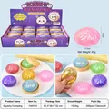 Giocattolo antistress squishy dumpling glitterato in vari colori - Mini Panino con Glitter Dorati (SZ0013) / Con Vaporiera