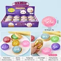 Glitter squishy dumpling stress relief toy in various colors - Gold Glitter Bun with Steamer