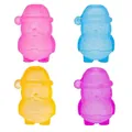 Juguetes antiestrés de Papá Noel de colores vibrantes en cuatro tonos festivos - Papá Noel / Bolsa de polietileno / Azul