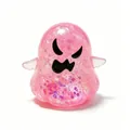 Pink glitter Halloween ghost squishy toy for stress relief and sensory fidget play. - Medium / Pink Ghost