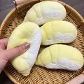Detail of slow rebound durian squishy toy showing soft texture and squeeze function. - Large / Durian Meat