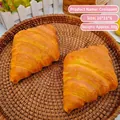 Set of two realistic PU foam slow-rising croissant squishy stress relief toys for kids - Large / Croissant (SZ00069)
