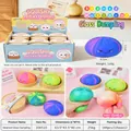 Colorful marbled pattern simulation steamed bun squishy toy for effective stress relief - Large Glazed Colorful Bun