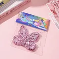 Sparkly pink glitter butterfly squishy stress relief toy made of TPR in cute packaging - Pink Butterfly
