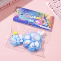 Blue cat paw squishy squeeze toy set made of TPR for stress relief with cute packaging - Combination Set / Blue