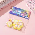 Cute yellow cat paw squishy stress relief toy set in retail packaging for decompression - Combination Set / Yellow