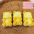 Set of 3 cute yellow bear slow rebound PU foam squishy toys for stress relief - Large / Bear Cake (SZ00069)