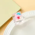 Juguete antiestrés creativo de cubito de hielo con fresa rosa de dibujos animados - Estilo Fruta / Fresa