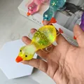 Creative duck-shaped glitter squeeze toy for stress relief in yellow - Duck Shape / Yellow