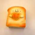 Cute slow rebound squishy toy shaped like toast with a smiley face holding a heart - Large / Smiley Face Toast