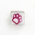 Transparente Eiswürfel-Squishy-Spielzeug mit rosa Katzenpfoten-Design zum Stressabbau - Rosarote Katzenpfote