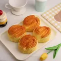 Simulation slow rebound squishy bread toys in golden pastry design for stress relief - Large / Tearable Bread