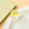 Cute yellow cartoon chick inside transparent ice cube stress relief squeeze toy - Chicken