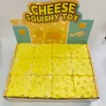 12-piece wholesale display box of yellow slow-rebound cheese squishy stress toys - Large / Cheese