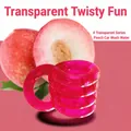 Jouet Tangle magenta translucide pour soulager le stress et la concentration - Cristal Transparent Pêche Soda