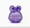Lila durchscheinendes Kaninchen-Quetschspielzeug Maltose-Anti-Stress-Ball zur Entspannung - Lila Hase (Farbkarton)