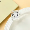 Transparent panda ice cube squeeze toy for creative stress relief - Panda