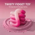 Juguete antiestrés oficial Dora Kid twist termocrómico con degradado rosa y blanco - Embalaje OPP / Termosensible Melocotón Oolong