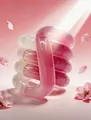 Photochromic twisty knot fidget toy featuring a light-responsive pink gradient finish - Light Change (Peach Pink) / Official Boxed