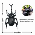 Modello di giocattolo realistico di scarabeo rinoceronte da 23 cm per l'istruzione e la collezione - Scarabeo Rinoceronte / Taglia L