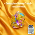 Jouet flexible anti-stress Tangle iridescent jaune transparent pour la détente - Électroplaqué Iridescent Cristal Jaune