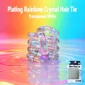 Jouet fidget de décompression en cristal iridescent pour soulagement TDAH, arc-en-ciel - Électroplaqué Iridescent Cristal Transparent Blanc