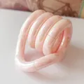 Fidget toy a spirale rosa perlato per alleviare lo stress e stimolare i sensi - Stile Galvanizzato Solido / Scatola Regalo Premium / Rosa Polvere
