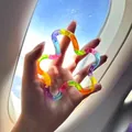 Giocattolo antistress Tangle arcobaleno per il sollievo e il gioco sensoriale creativo - Stile Gemma Trasparente / Confezione OPP / Multicolore