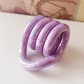 Jouet anti-stress violet iridescent pour une manipulation silencieuse des doigts - Électroplaqué Solide Violet Nacré