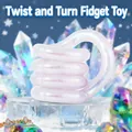 Jouet sensoriel Tangle blanc translucide et scintillant pour soulager le stress - Flash Nacré Blanc Neige