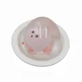 Giocattolo antistress creativo a forma di uovo con interno rosa per relax e divertimento - Coniglio palla di riso