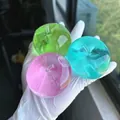 Durchsichtige apfelförmige Squishy-Spielzeuge in drei Farben zum Stressabbau. - Grüner Apfel